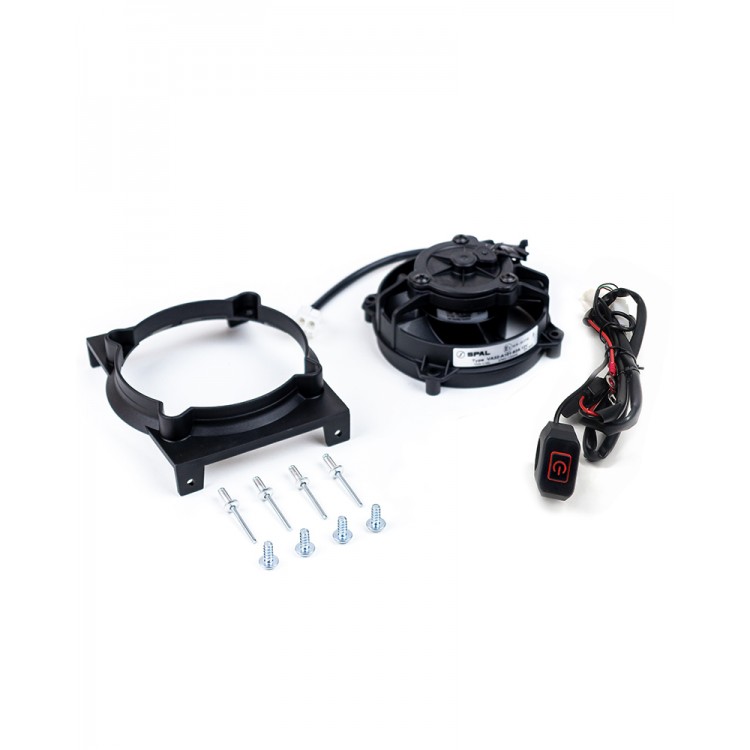 Exed Original SPAL Radiator Cooling Fan and Mounting Kit for BETA RR, with Led ON/OFF Switch, Dirt Bike Model from 2020 to 2023 Exed Original SPAL Radiator Cooling Fan and Mounting Kit for BETA RR, with Led ON/OFF Switch, Dirt Bike Model from 2020 to 2023
