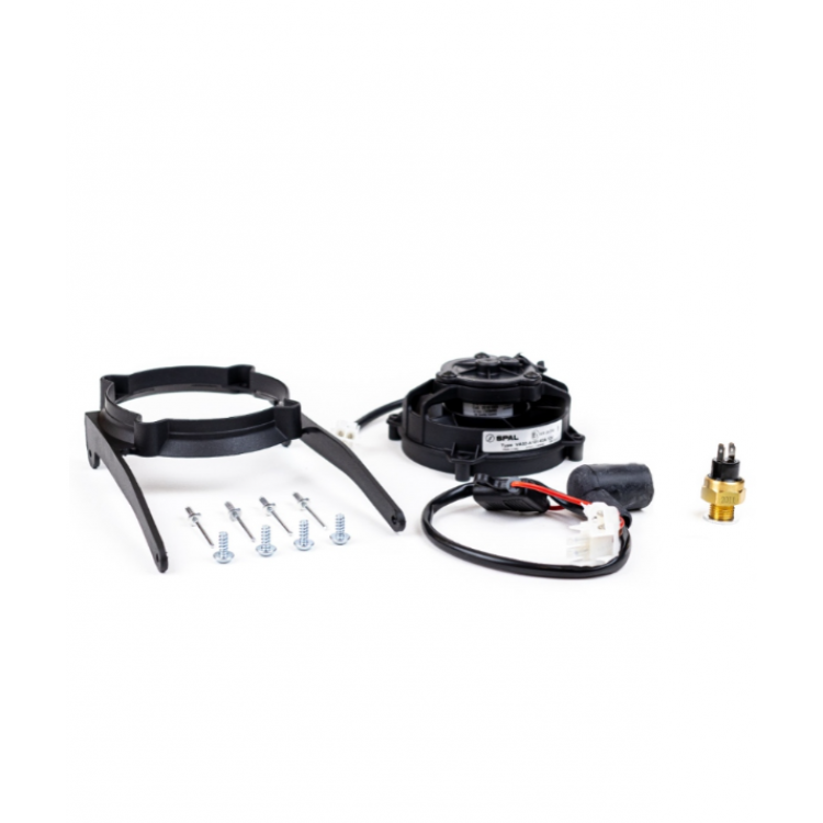 Exed Original SPAL Radiator Cooling Fan and Mounting Kit for KTM and HUSQVARNA, with Thermoswitch, Dirt Bike Models from 2004 to 2016, 4 Stroke Exed Original SPAL Radiator Cooling Fan and Mounting Kit for KTM and HUSQVARNA, with Thermoswitch, Dirt Bike Models from 2004 to 2016, 4 Stroke