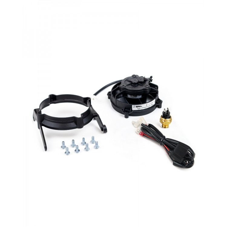 Exed Original SPAL Radiator Cooling Fan and Mounting Kit for KTM and HUSQVARNA, with Thermoswitch, Dirt Bike Models from 2017 to 2023, 4 Stroke