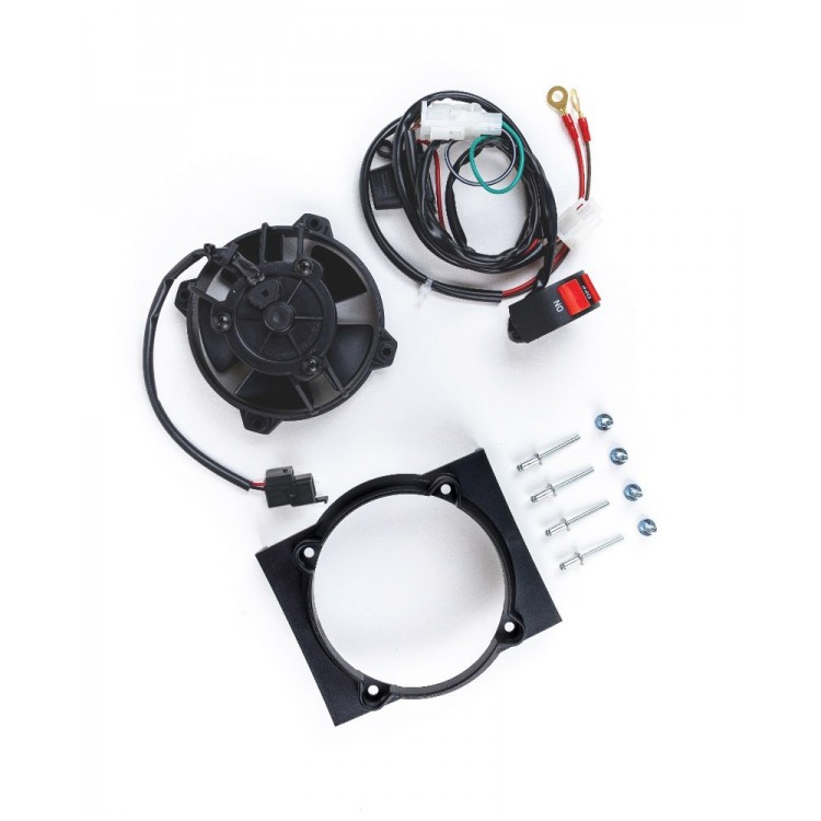 Exed Original SPAL Radiator Cooling Fan and Mounting Kit for SHERCO, with ON/OFF Switch, Dirt Bike Models from 2014 to 2023 Exed Original SPAL Radiator Cooling Fan and Mounting Kit for SHERCO, with ON/OFF Switch, Dirt Bike Models from 2014 to 2023