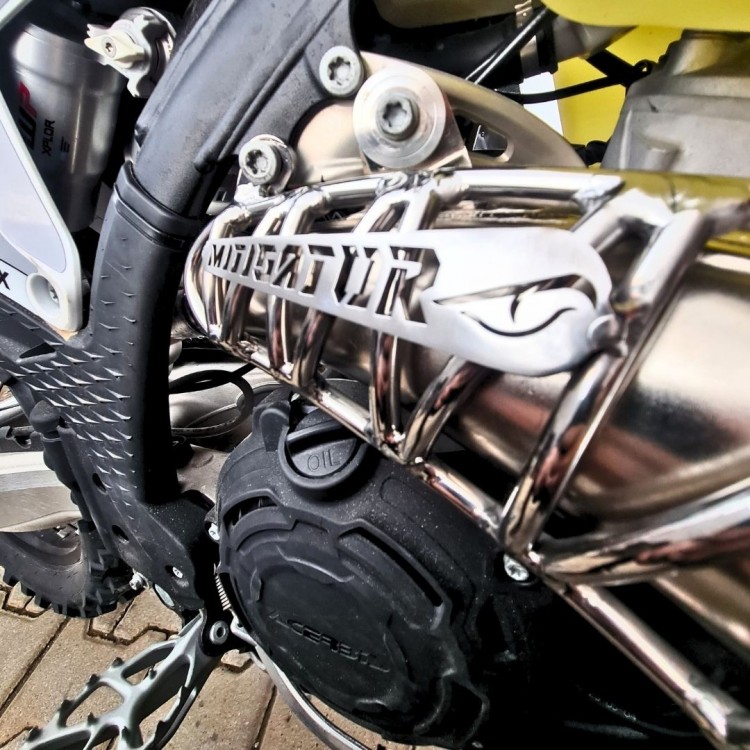 Mitigator Exhaust Pipe Guard Upper Extension Fits Options Ktm / Husqvarna 2019-2023 Gasgas 2021-2023