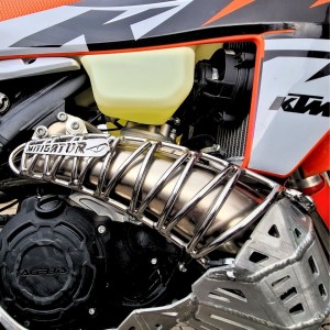 Mitigator Exhaust Pipe Guard Upper Extension Fits Options Ktm / Husqvarna 2019-2023 Gasgas 2021-2023