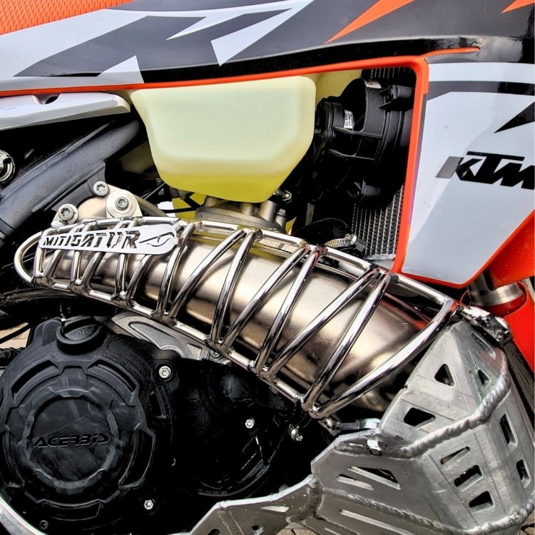 Mitigator Exhaust Pipe Guard Upper Extension Fits Options Ktm / Husqvarna 2019-2023 Gasgas 2021-2023