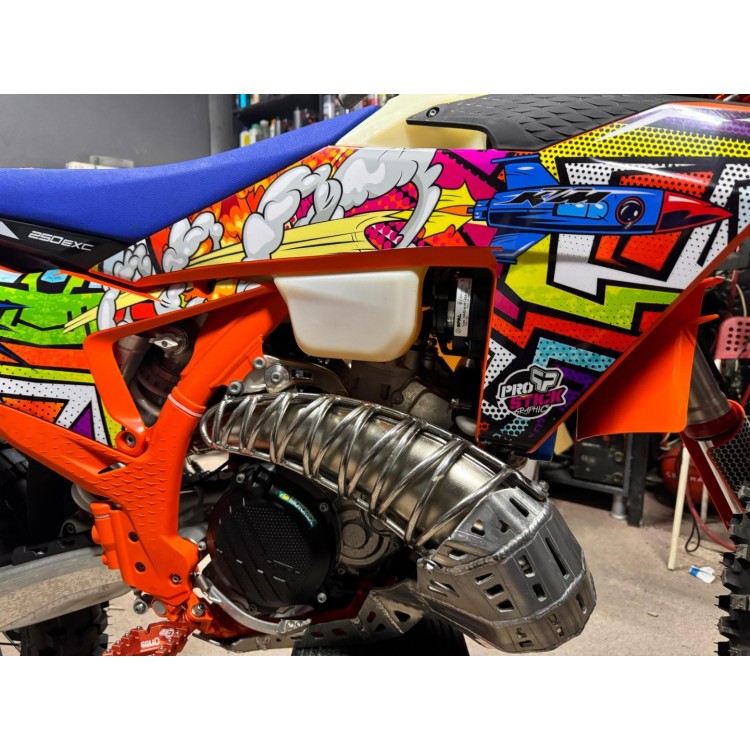 Mitigator Exhaust Pipe Guard Upper Extension Fits Options Ktm / Husqvarna 2019-2023 Gasgas 2021-2023