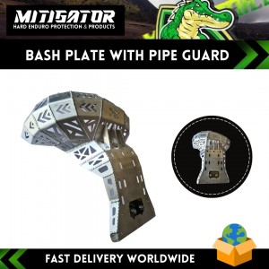 Mitigator Skid Plate (Bash Plate) With Pipe Guard Fits Sherco (SE-R/ SE) 2018-2022